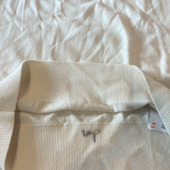 NWT Lands End Womens Ivory Fuchsia Cashmere Longsleeve Tee Sweater Top SMALL - Picture 6 of 7